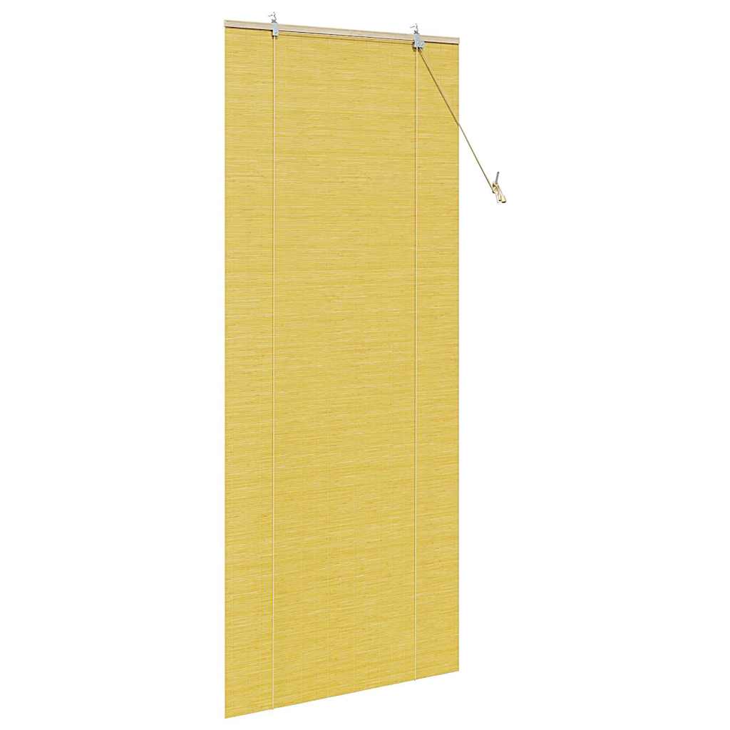 Tenda a rullo Giallo 90 x 220 cm Bambù