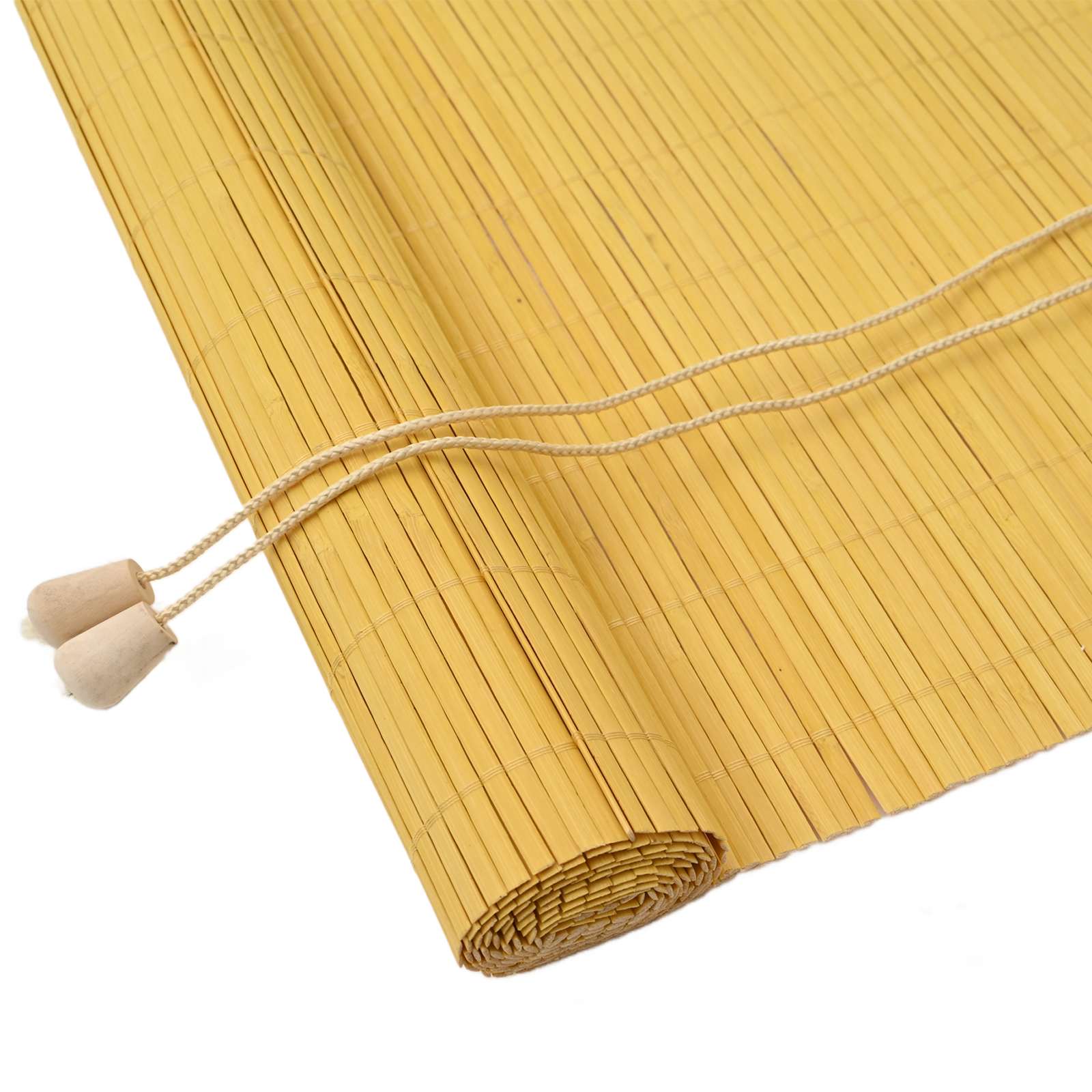 Tenda a rullo Giallo 100 x 160 cm Bambù
