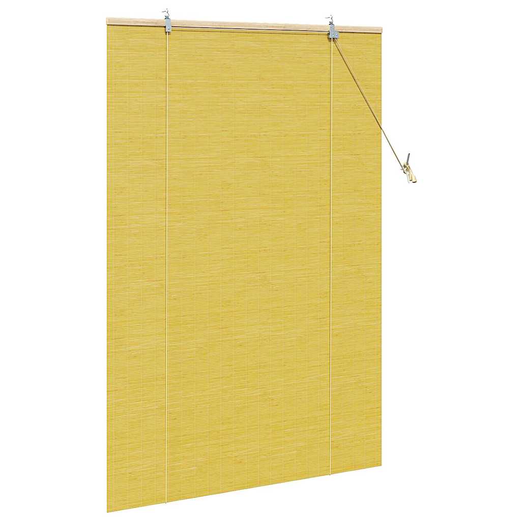Tenda a rullo Giallo 100 x 160 cm Bambù