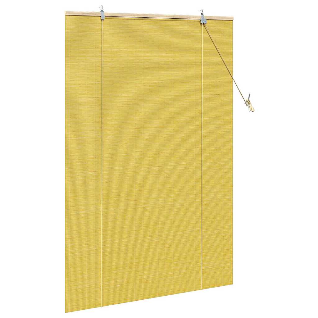 Tenda a rullo Giallo 110 x 160 cm Bambù