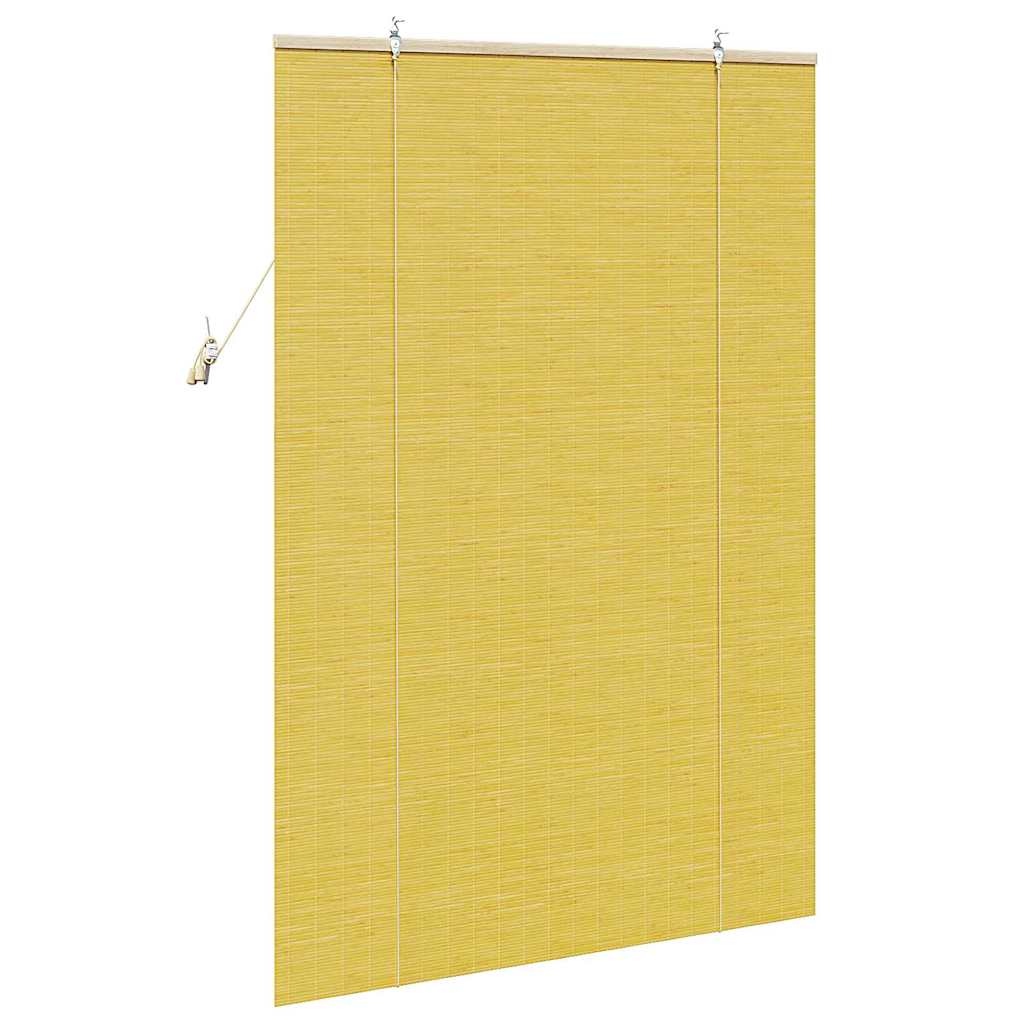 Tenda a rullo Giallo 120 x 160 cm Bambù