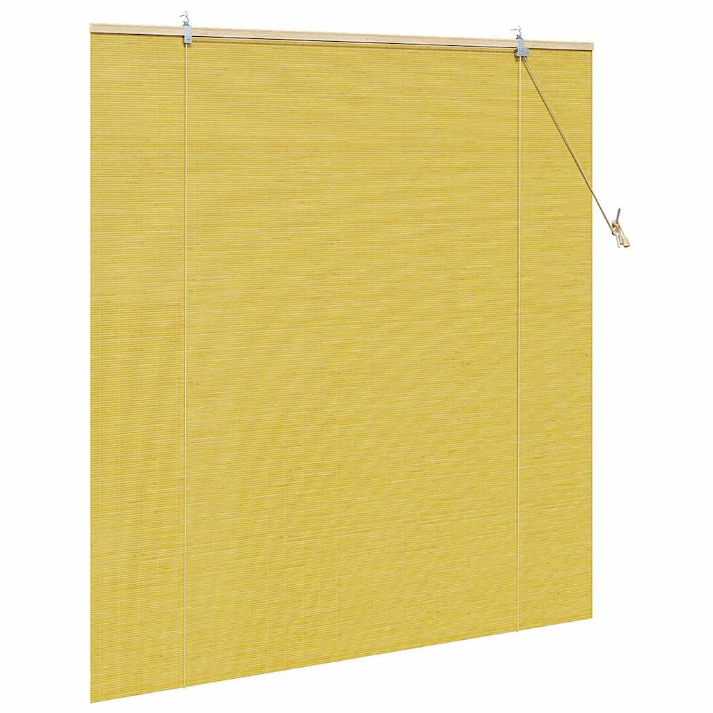 Tenda a rullo Giallo 140 x 160 cm Bambù