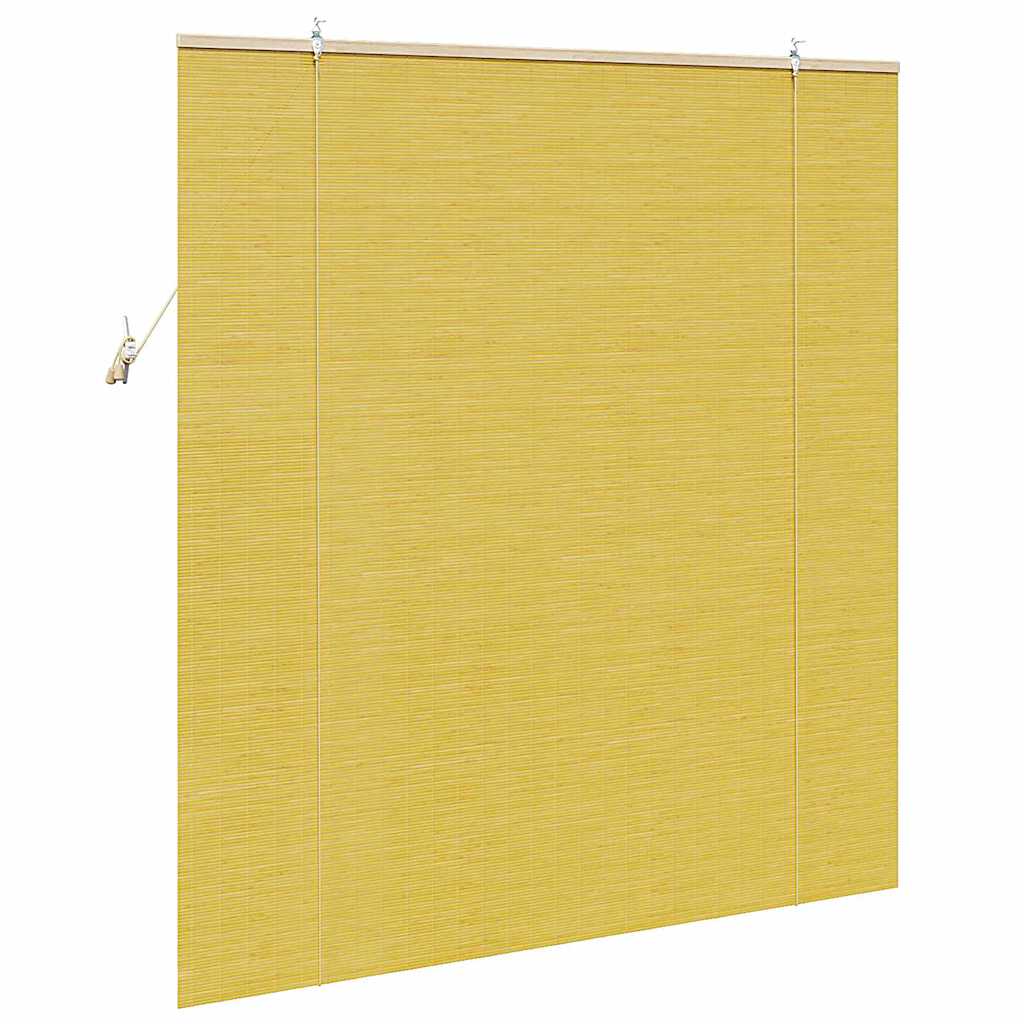 Tenda a rullo Giallo 140 x 160 cm Bambù