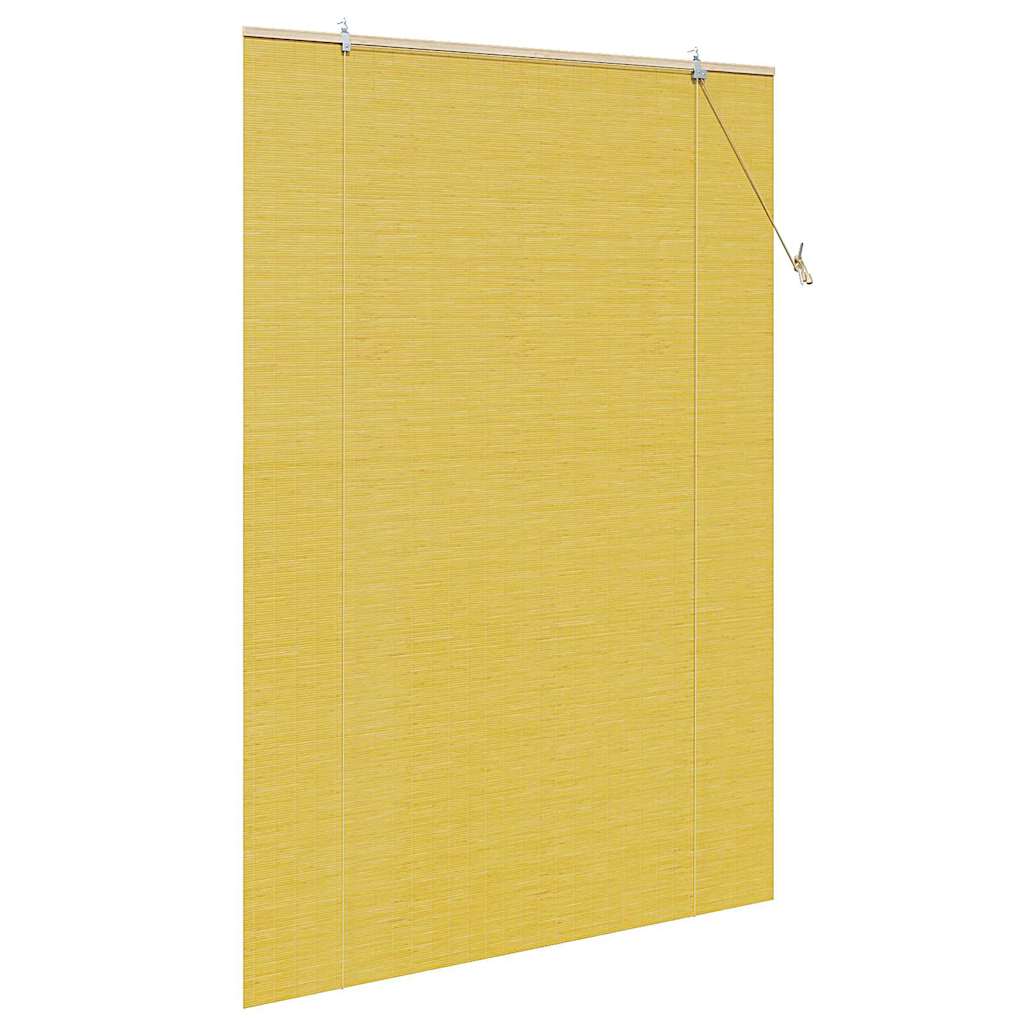 Tenda a rullo Giallo 140 x 220 cm Bambù