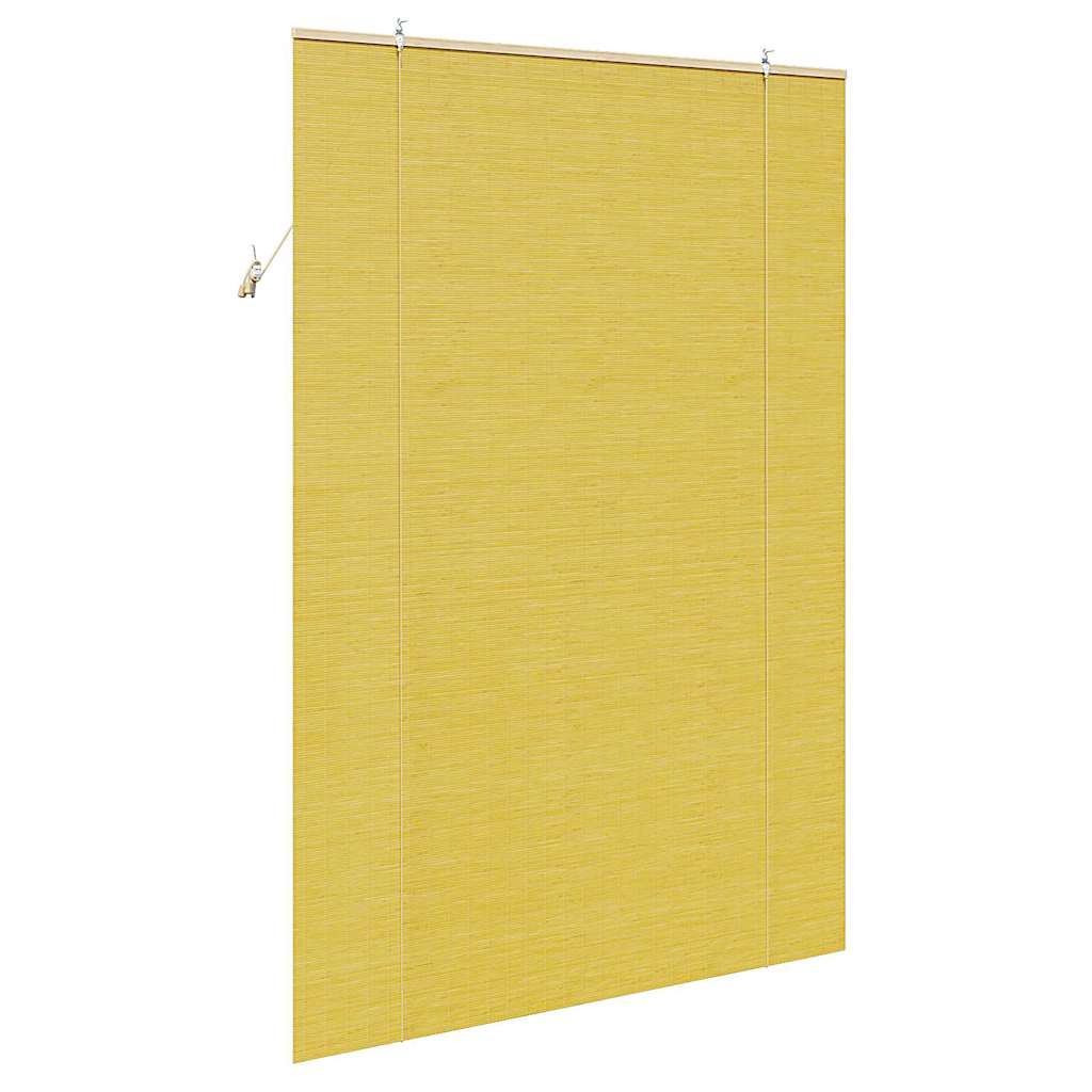 Tenda a rullo Giallo 140 x 220 cm Bambù