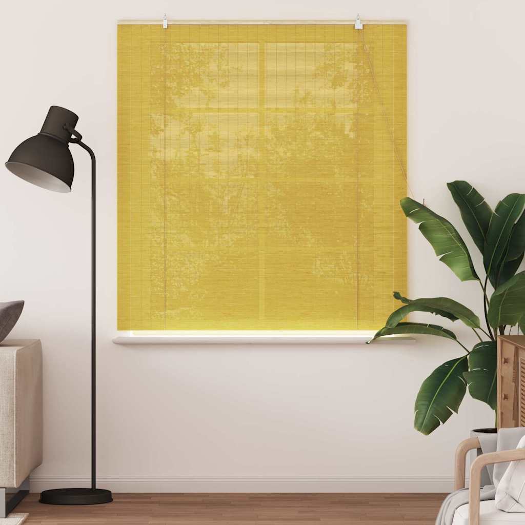 Tenda a rullo Giallo 150 x 160 cm Bambù