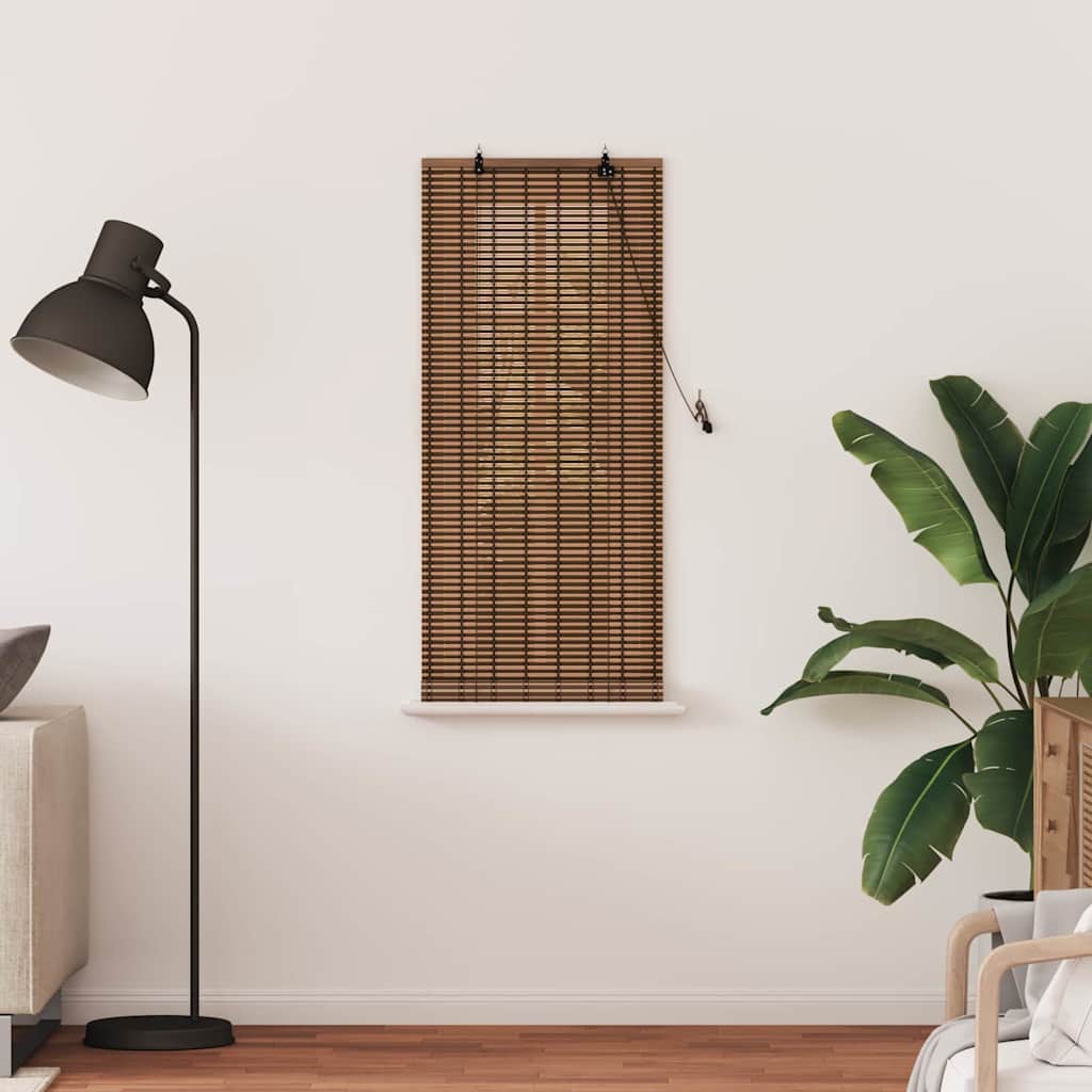 Tenda a rullo Marrone 60 x 160 cm Bambù