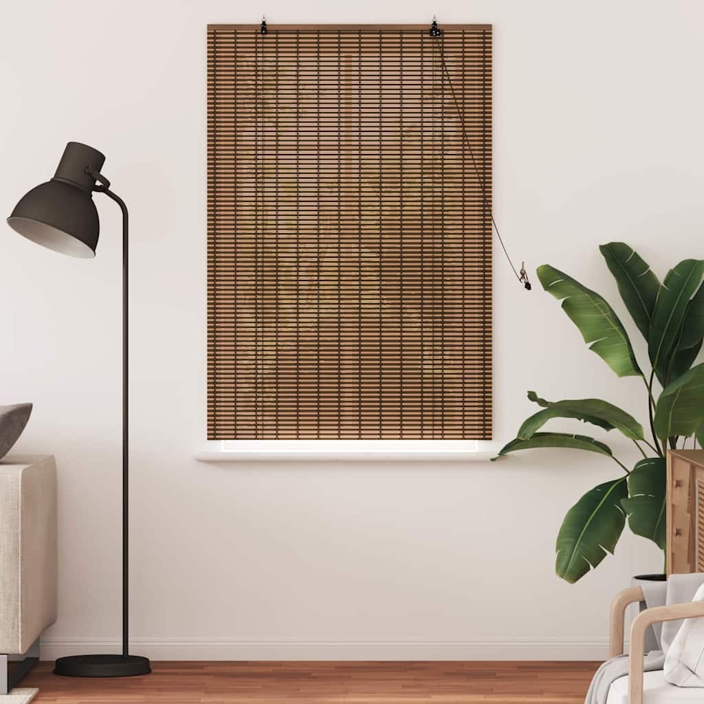 Tenda a rullo Marrone 110 x 160 cm Bambù