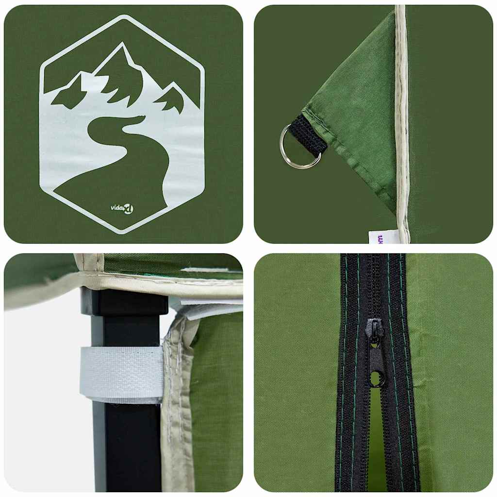 Tenda Gazebo 194 x 194 x 251 cm Verde Tessuto