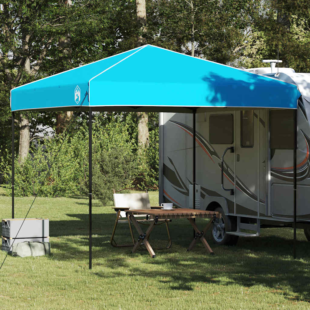 Tenda Gazebo 243 x 243 x 251 cm Blu Tessuto