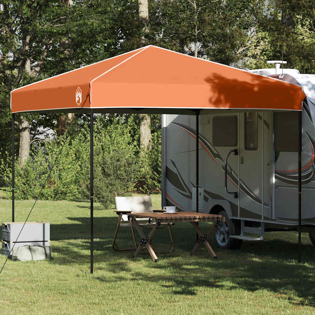 Tenda Gazebo 243 x 243 x 251 cm Arancione Tessuto