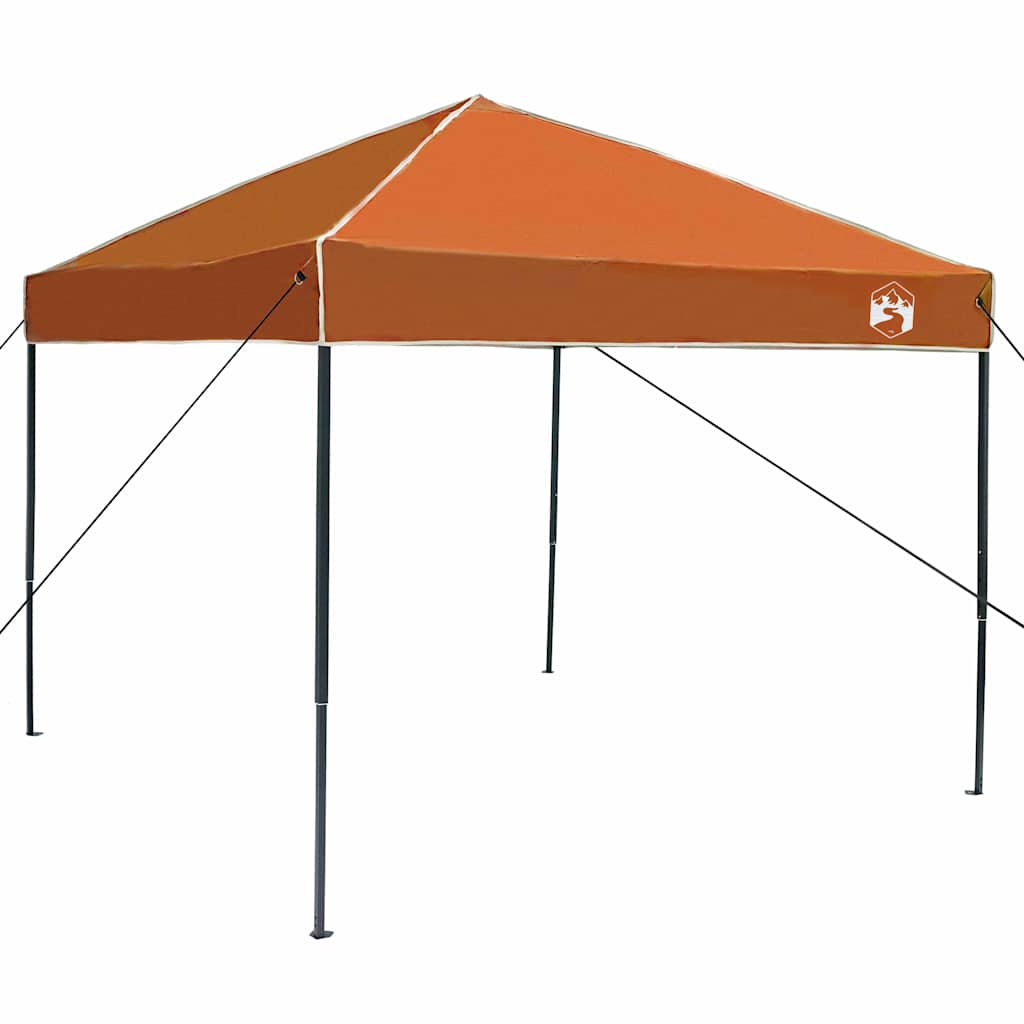 Tenda Gazebo 243 x 243 x 251 cm Arancione Tessuto