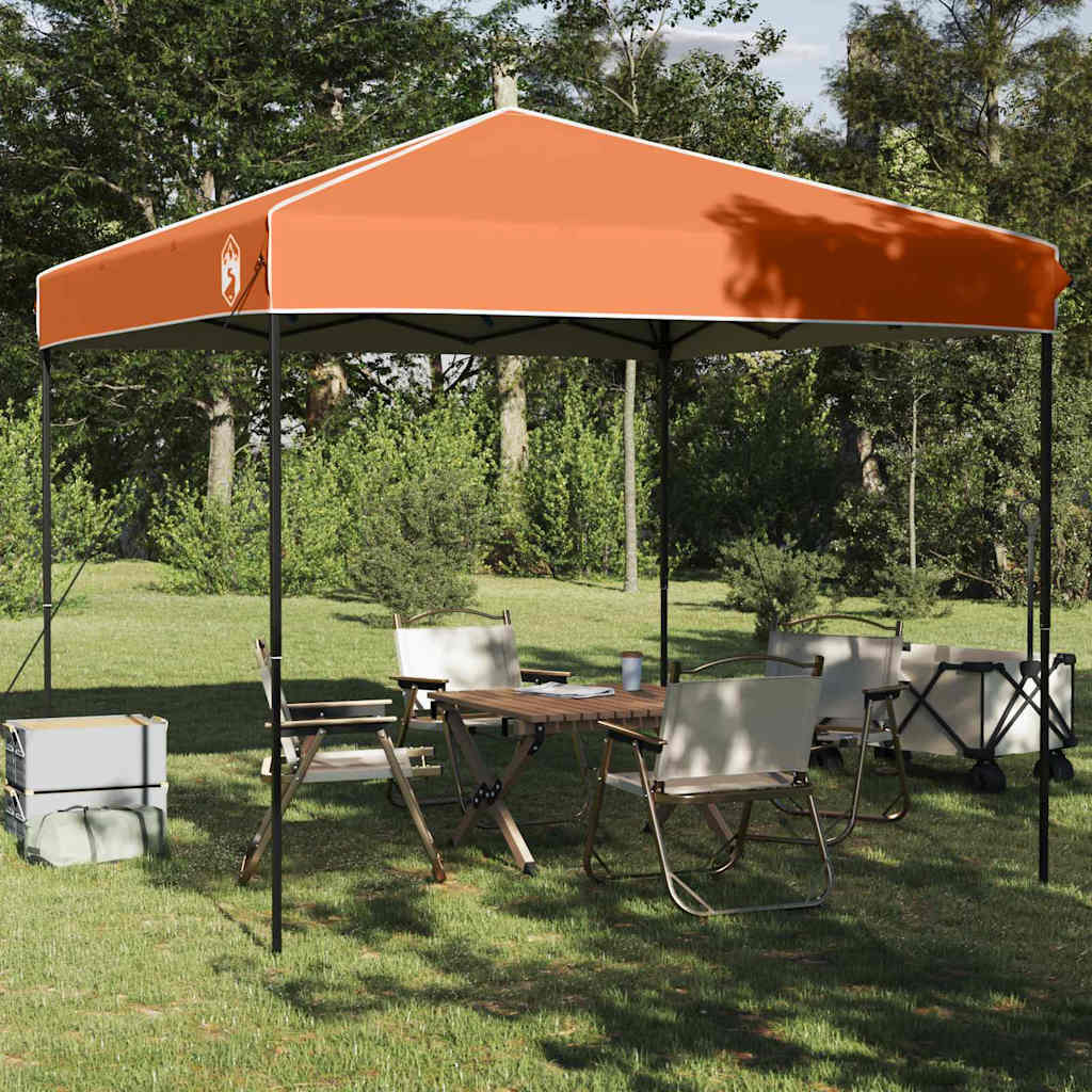 Tenda Gazebo 243 x 243 x 251 cm Arancione Tessuto