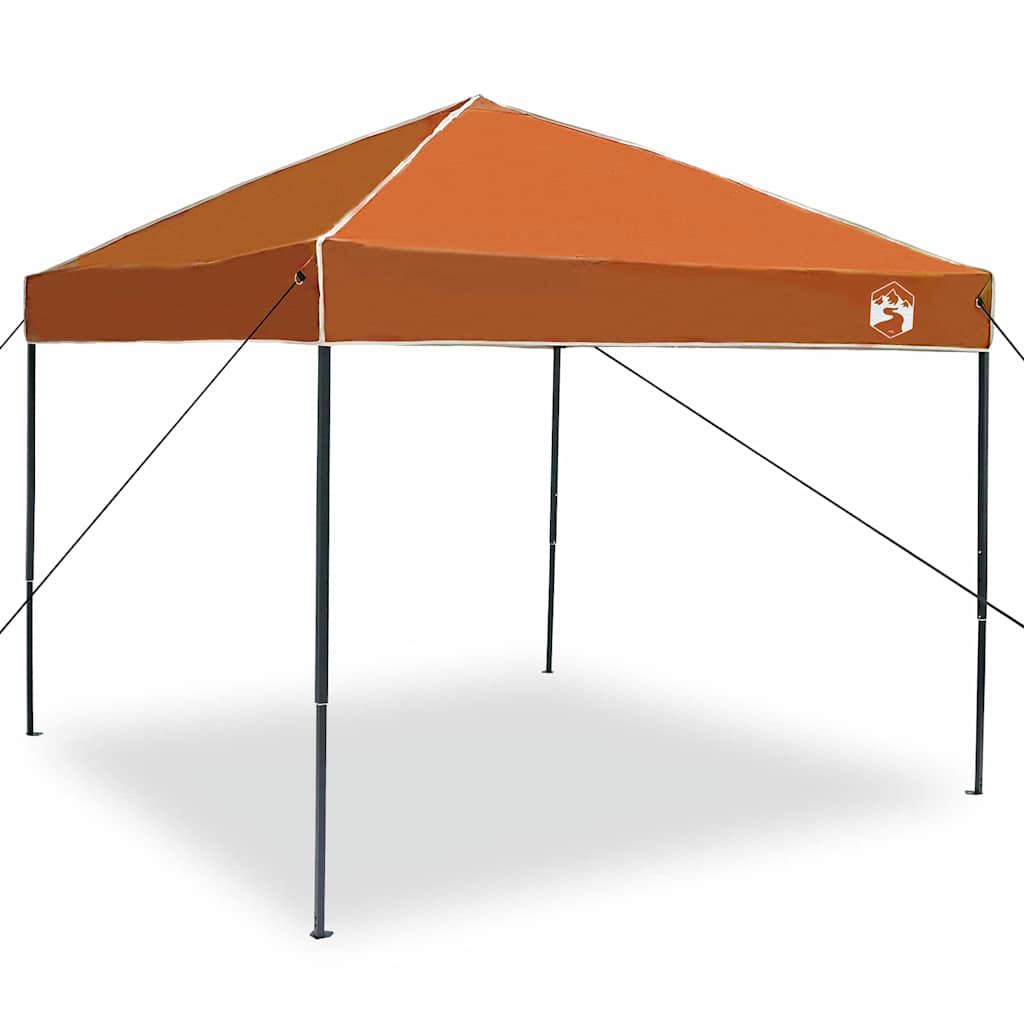 Tenda Gazebo 243 x 243 x 251 cm Arancione Tessuto