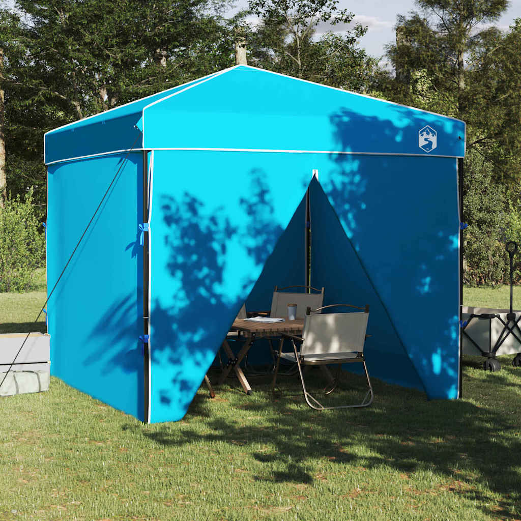 Tenda Gazebo 243 x 243 x 251 cm Blu Tessuto