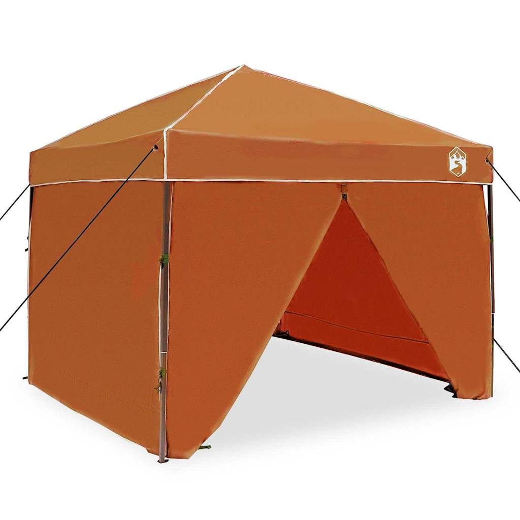 Tenda Gazebo 243 x 243 x 251 cm Arancione Tessuto