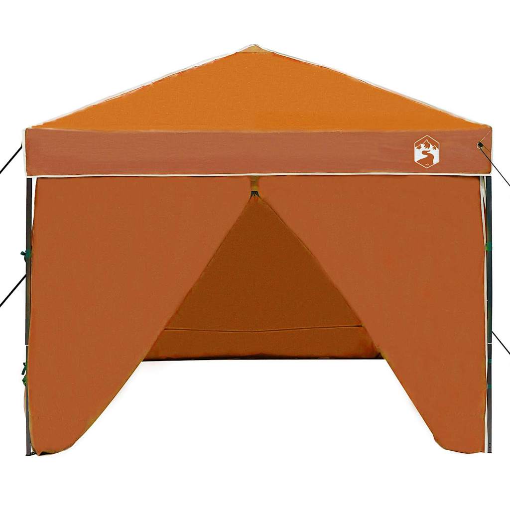 Tenda Gazebo 243 x 243 x 251 cm Arancione Tessuto