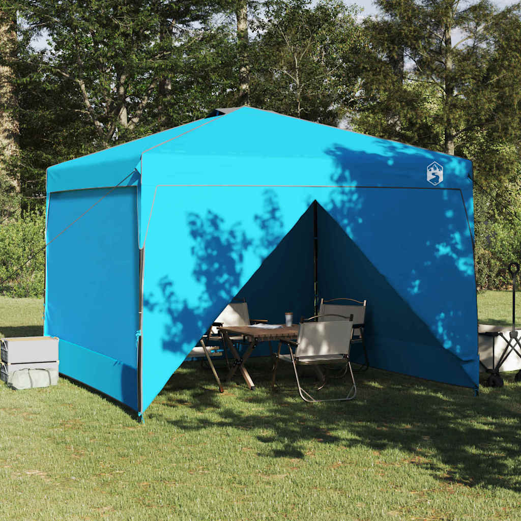Tenda Gazebo 290 x 290 x 251 cm Blu Tessuto