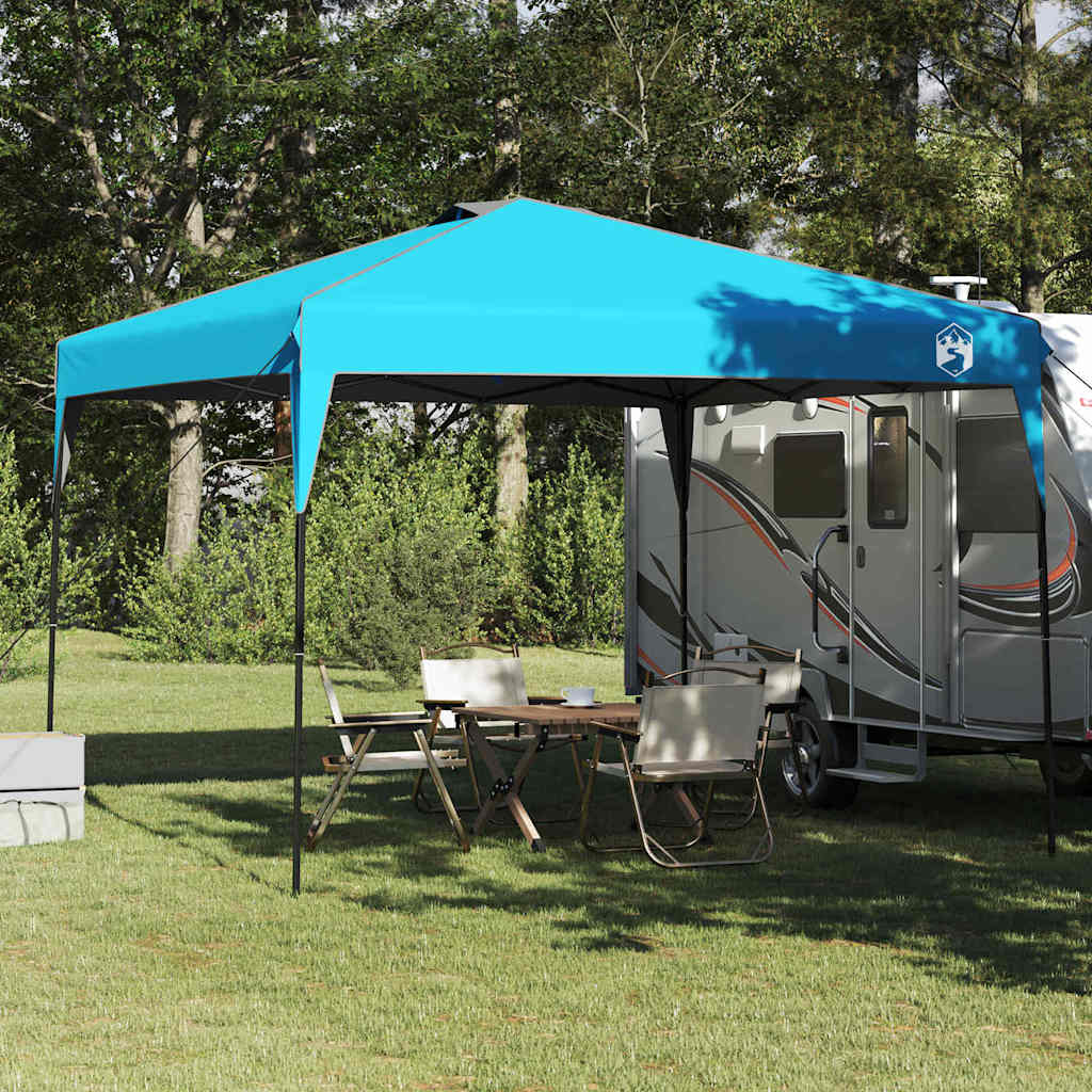 Tenda Gazebo 290 x 290 x 251 cm Blu Tessuto