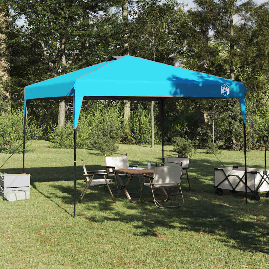Tenda Gazebo 290 x 290 x 251 cm Blu Tessuto