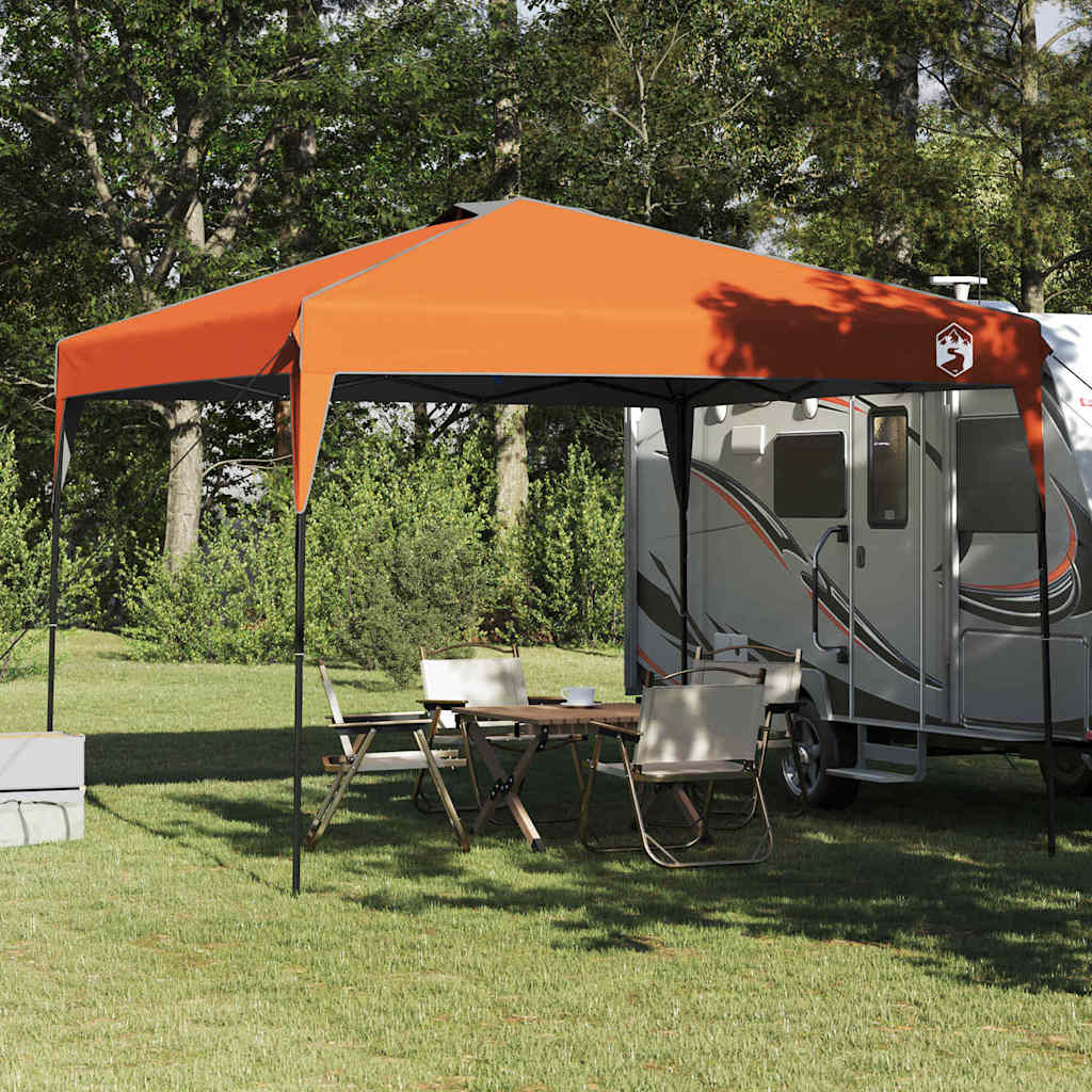 Tenda Gazebo 290 x 290 x 251 cm Arancione Tessuto
