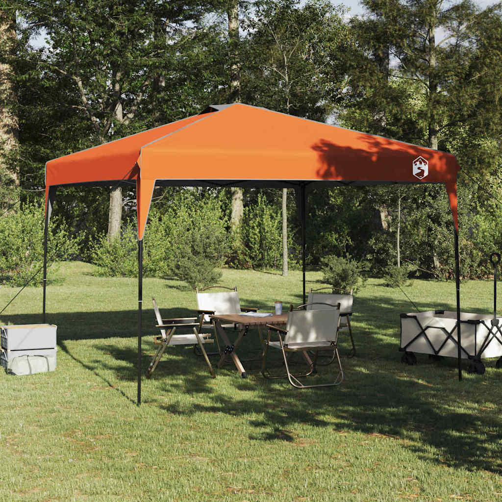 Tenda Gazebo 290 x 290 x 251 cm Arancione Tessuto