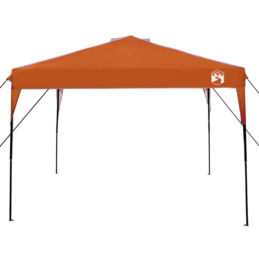 Tenda Gazebo 290 x 290 x 251 cm Arancione Tessuto