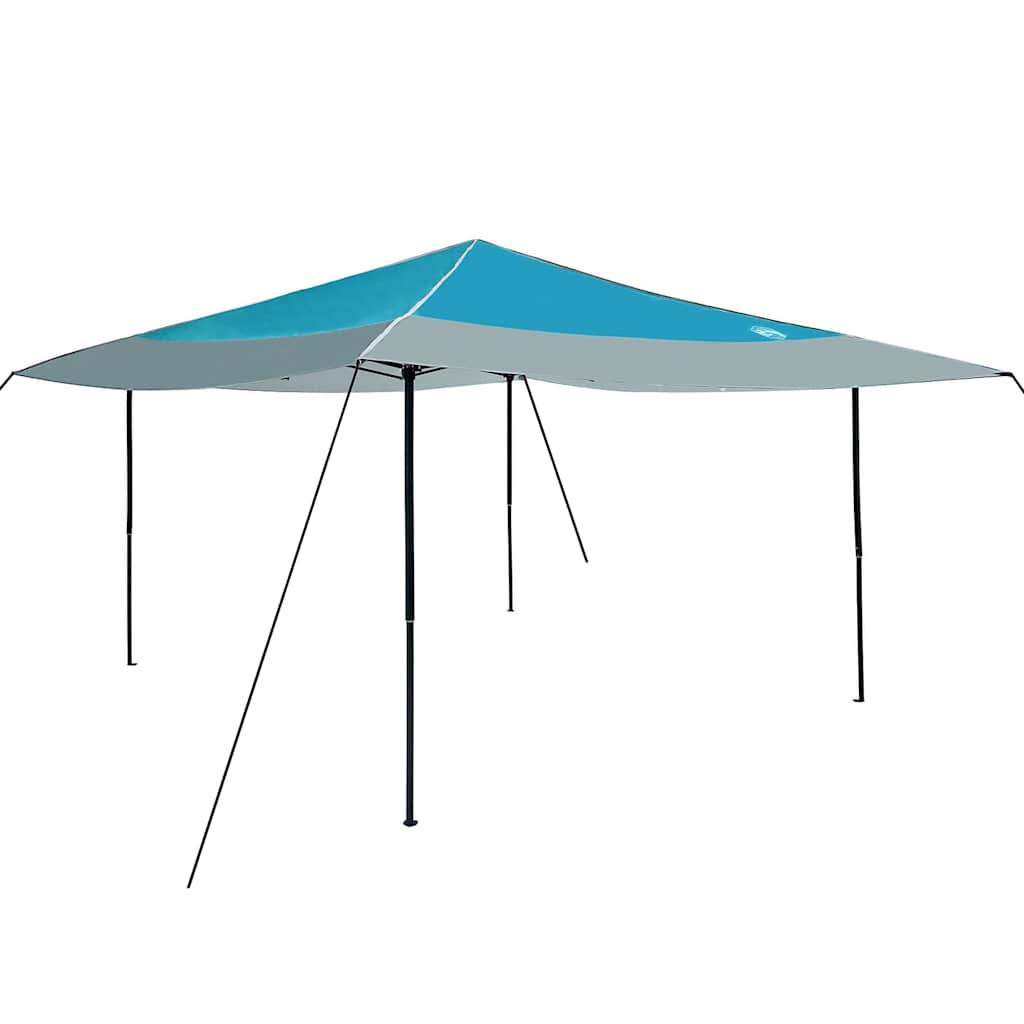 Tenda Gazebo 395 x 395 x 251 cm Blu Tessuto