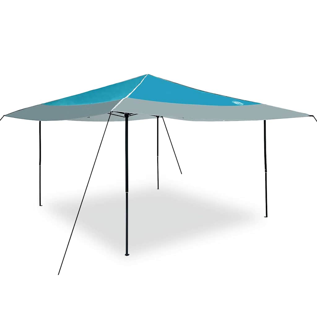 Tenda Gazebo 395 x 395 x 251 cm Blu Tessuto