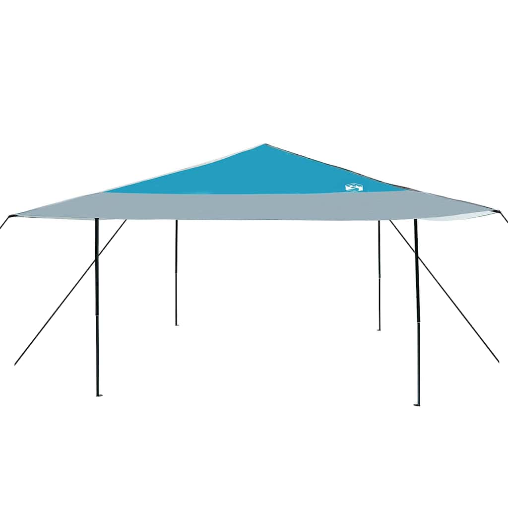 Tenda Gazebo 395 x 395 x 251 cm Blu Tessuto