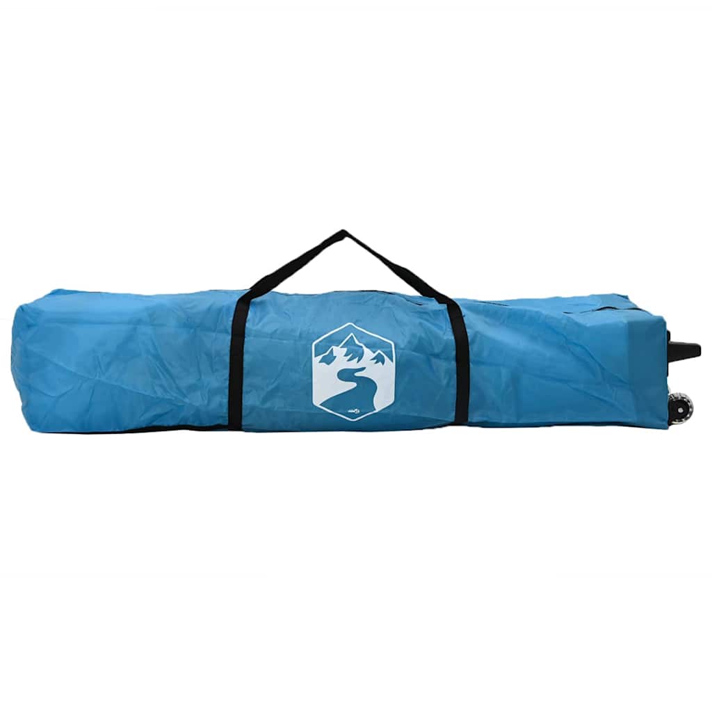 Tenda Gazebo 395 x 395 x 251 cm Blu Tessuto