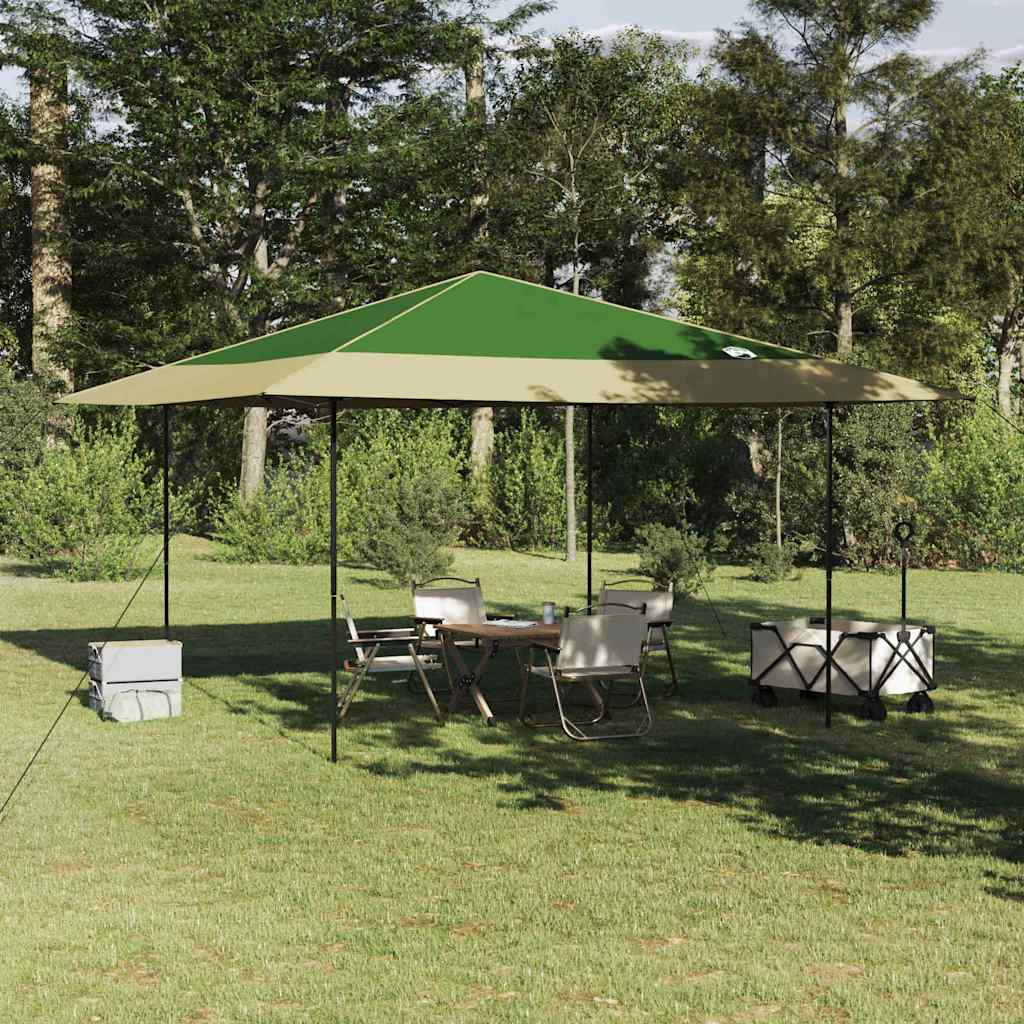 Tenda Gazebo 395 x 395 x 251 cm Verde Tessuto