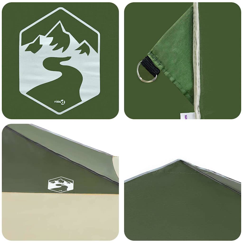 Tenda Gazebo 395 x 395 x 251 cm Verde Tessuto