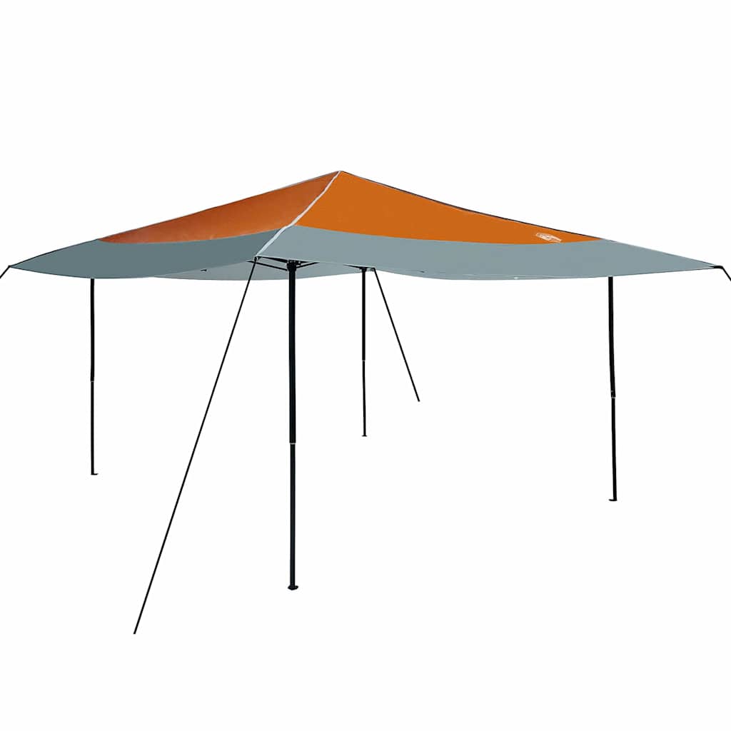 Tenda Gazebo 395 x 395 x 251 cm Arancione Tessuto