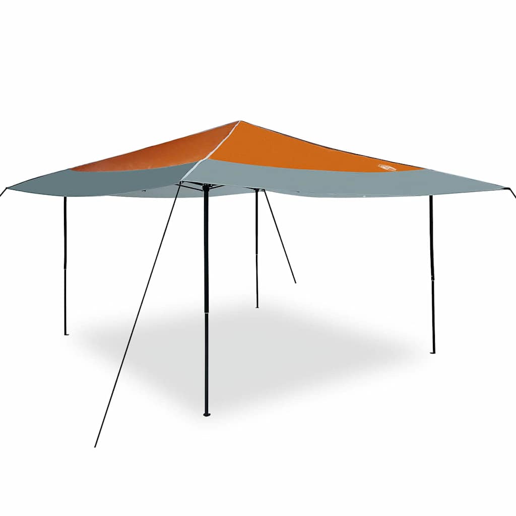 Tenda Gazebo 395 x 395 x 251 cm Arancione Tessuto