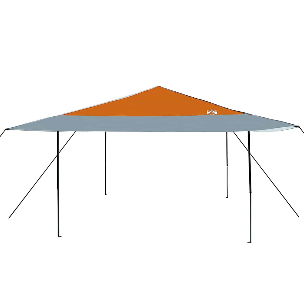 Tenda Gazebo 395 x 395 x 251 cm Arancione Tessuto