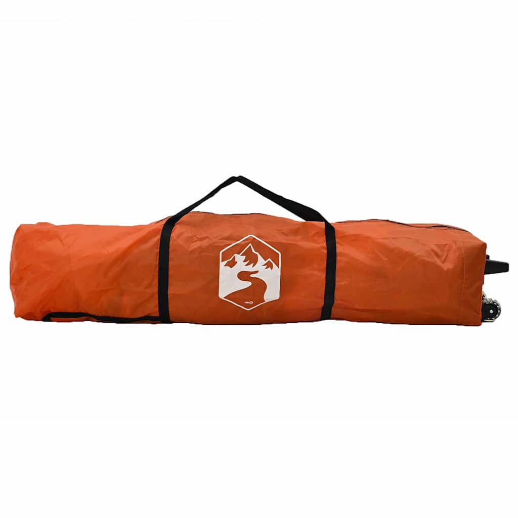 Tenda Gazebo 395 x 395 x 251 cm Arancione Tessuto
