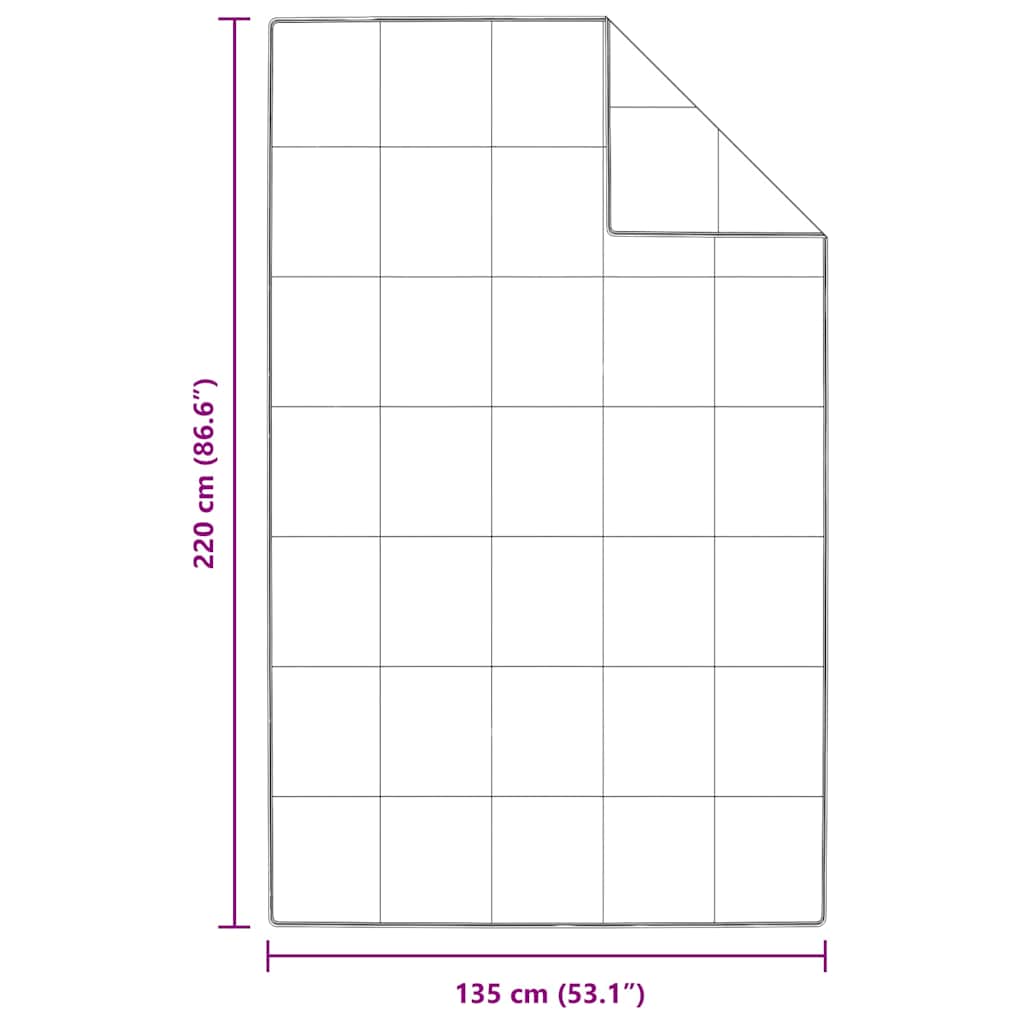 Piumone Invernale 135 x 220 cm Inverno Piuma Bianco Traspirante