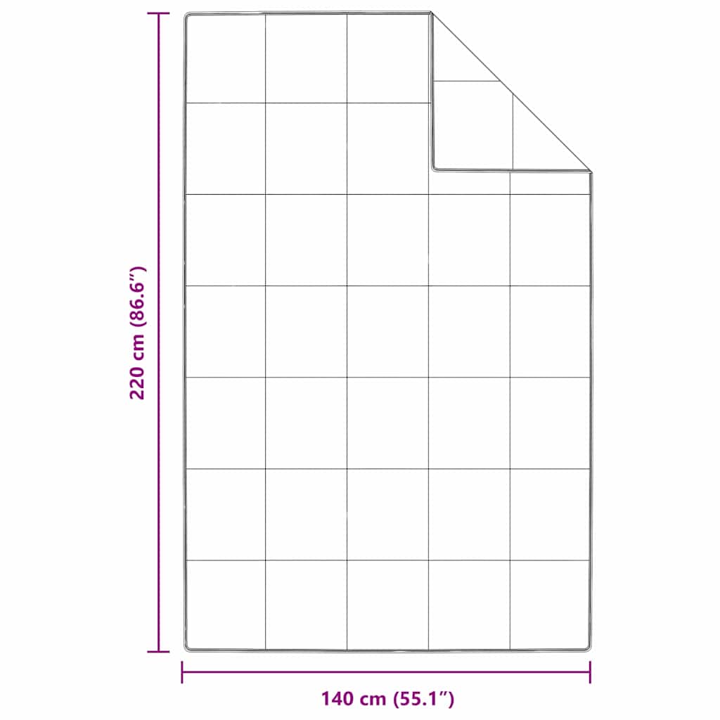 Piumone Invernale 140 x 220 cm Inverno Piuma Bianco Traspirante