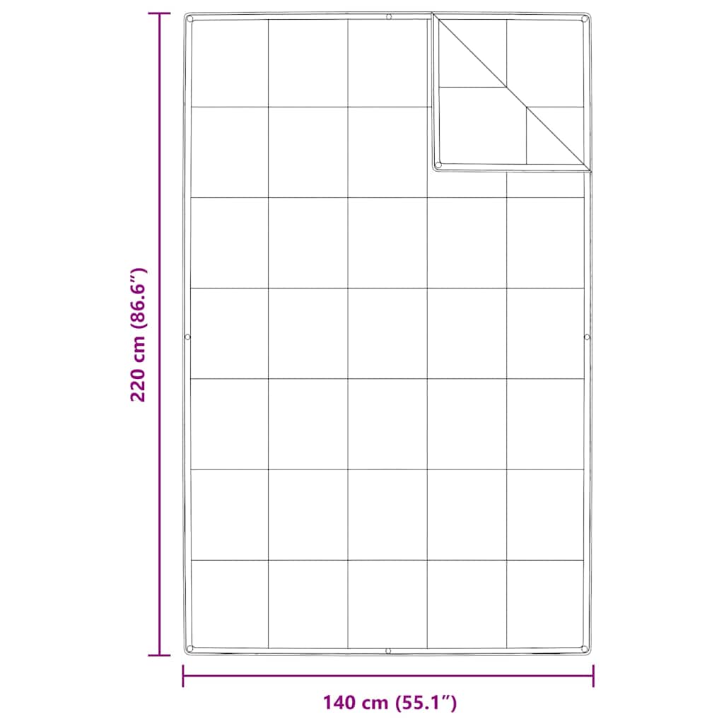 Piumone 2-in-1 Bianco 140 x 220 cm Piuma