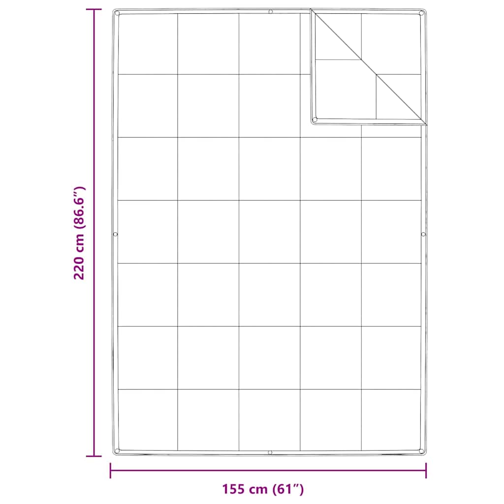Piumone 2-in-1 Bianco 155 x 220 cm Piuma