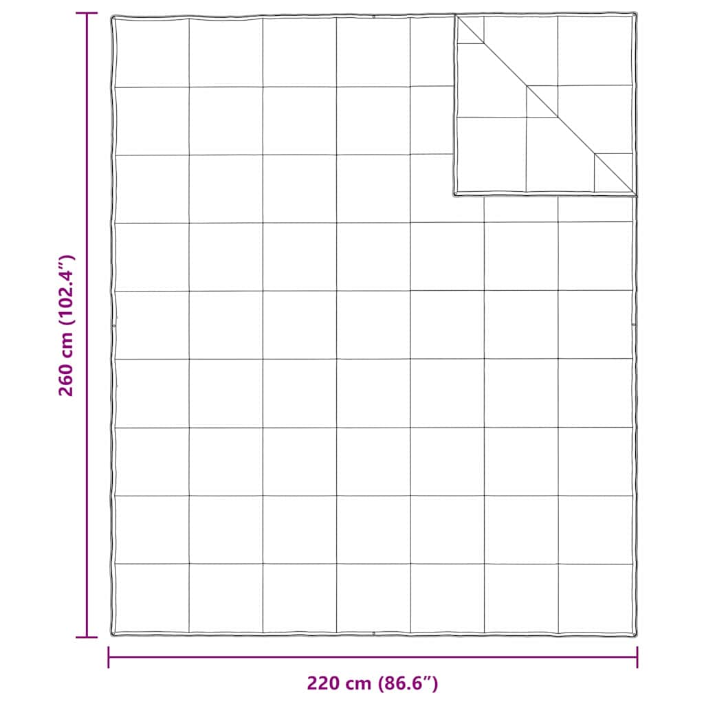 Piumone 2-in-1 Bianco 260 x 220 cm Piuma