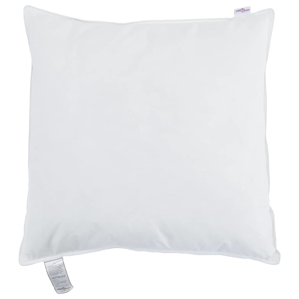 Cuscino con cuscino Bianco 50 x 50 cm Piuma