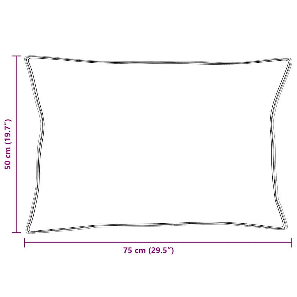 Cuscino con cuscino Bianco 50 x 75 cm Piuma