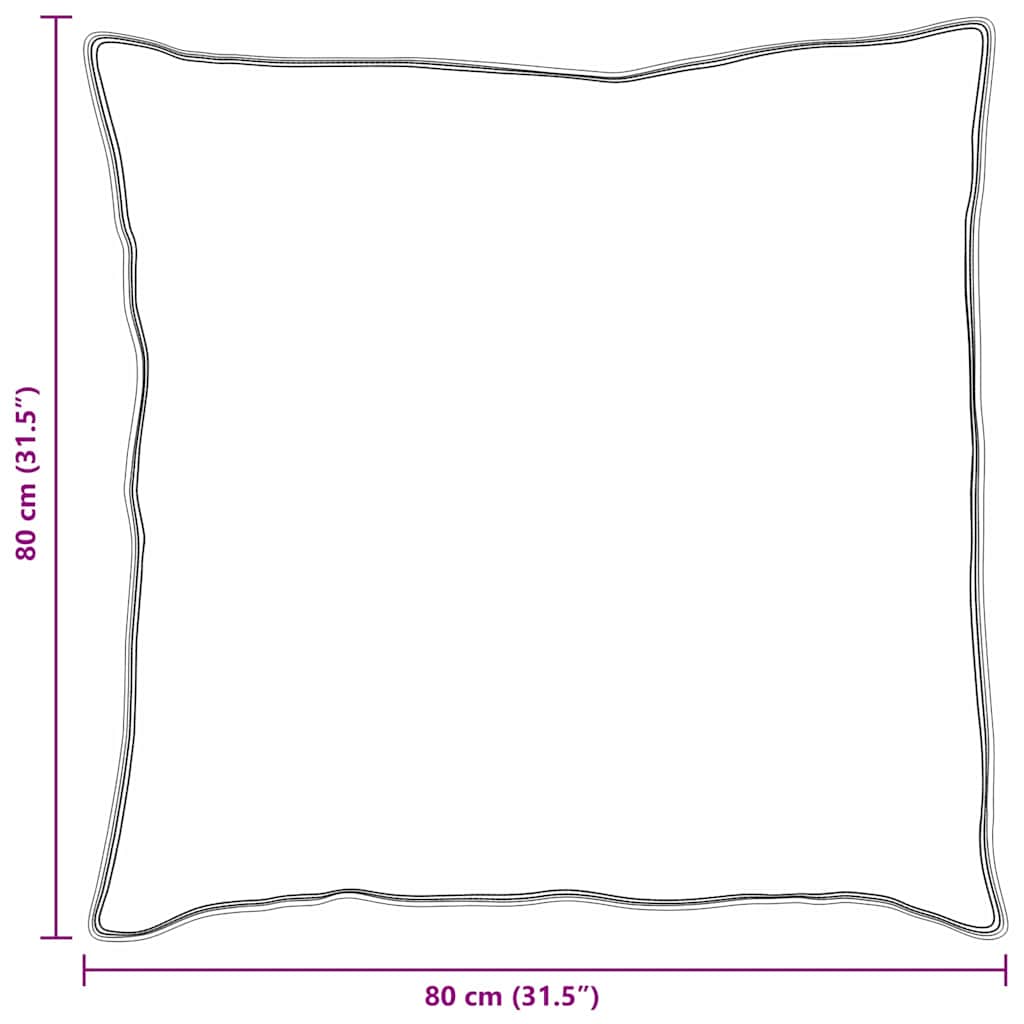 Cuscino con cuscino Bianco 80 x 80 cm Piuma