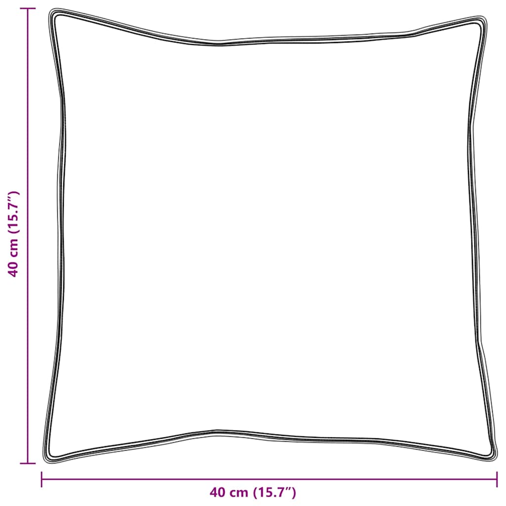 Cuscino 2 pz 40 x 40 cm Piuma Bianco