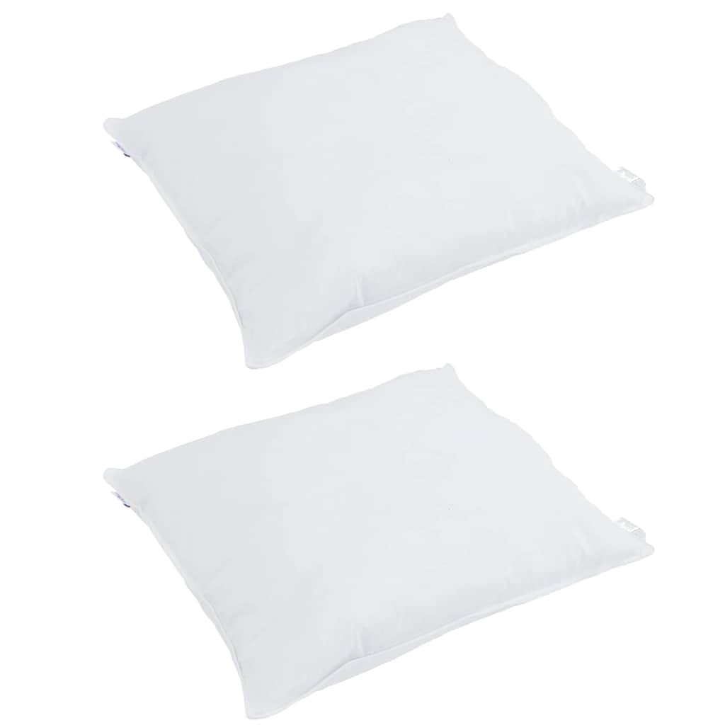 Cuscino 2 pz 40 x 40 cm Piuma Bianco