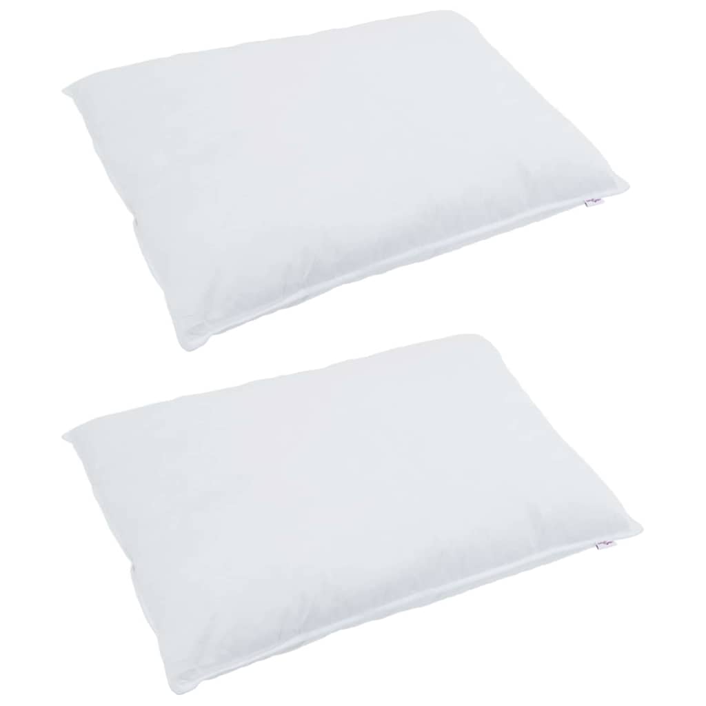 Cuscino 2 pz 40 x 60 cm Piuma Bianco