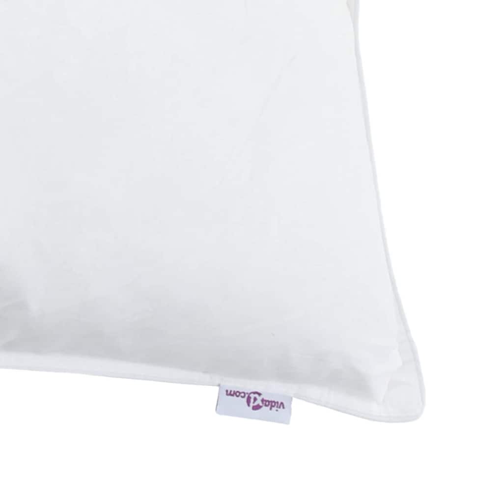 Cuscino 2 pz 40 x 60 cm Piuma Bianco
