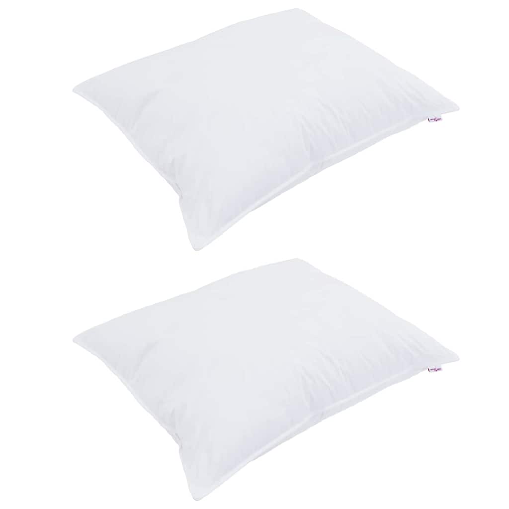 Cuscino 2 pz 30 x 50 cm Cotone Bianco